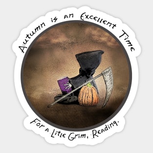 A Little Grim Reading Sticker